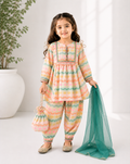 Multi Green fancy Frock