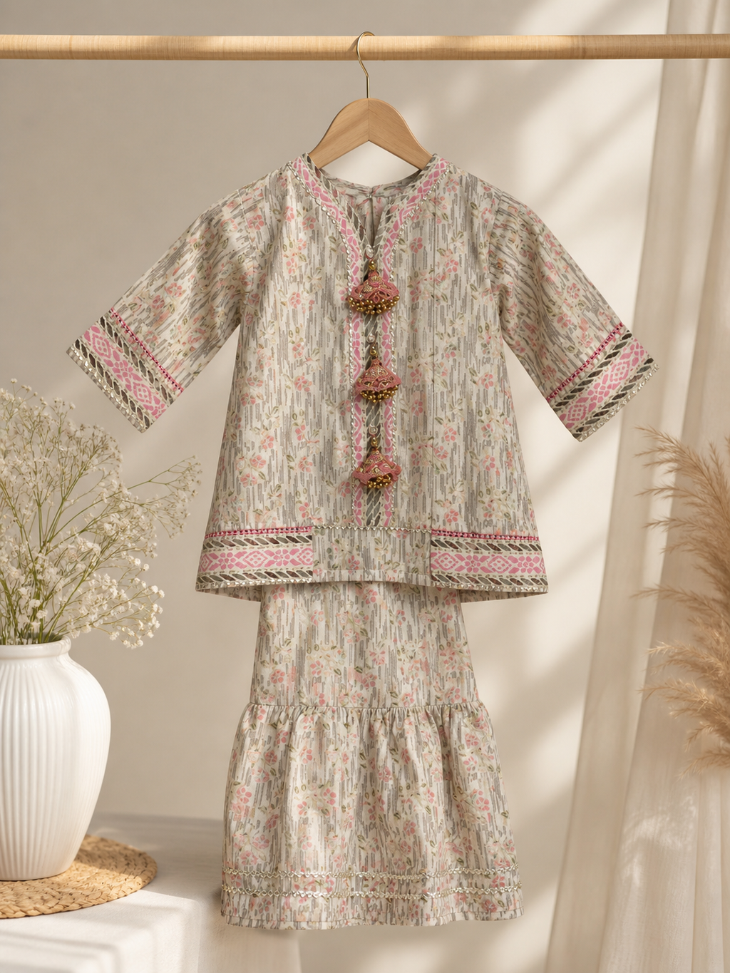 Sharara Fancy Lawn Kurti