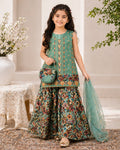 Green Multi Sharara