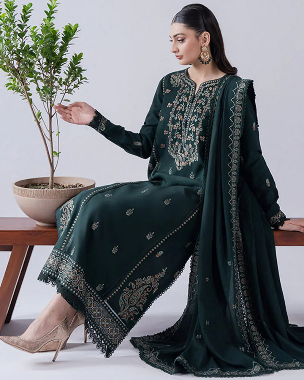 3 Piece Winter Dhanak Unstiched Collection 2026