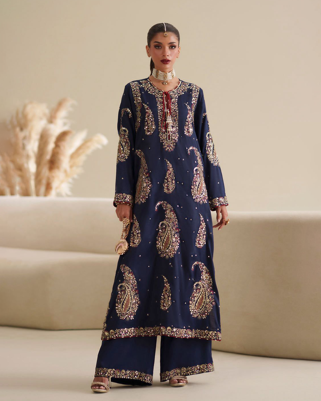 2 PC Heavy Embroidered Unstitched Collection