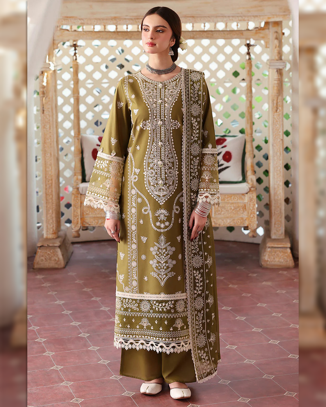 3 Piece Embroidered Winter Full Procedure Dhanak