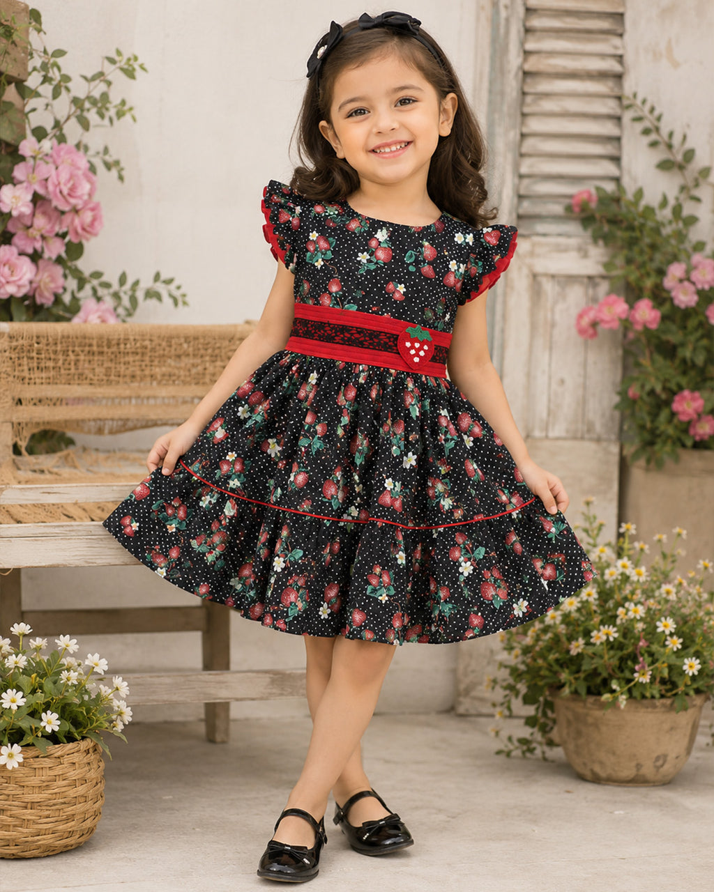 Strawberry Cotton Frock