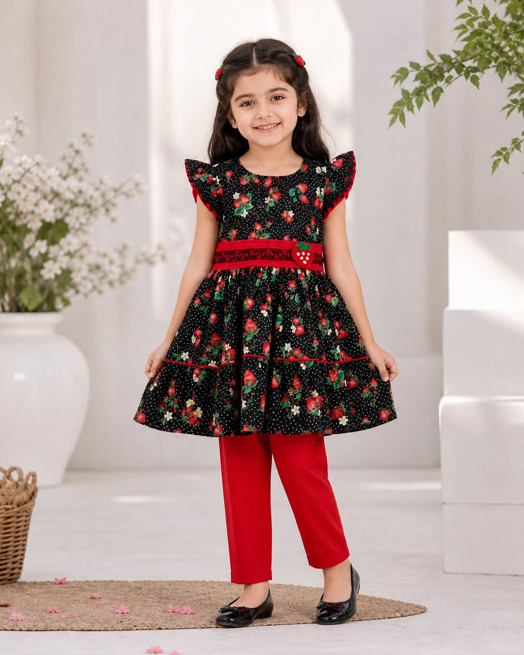 Strawberry Cotton Frock