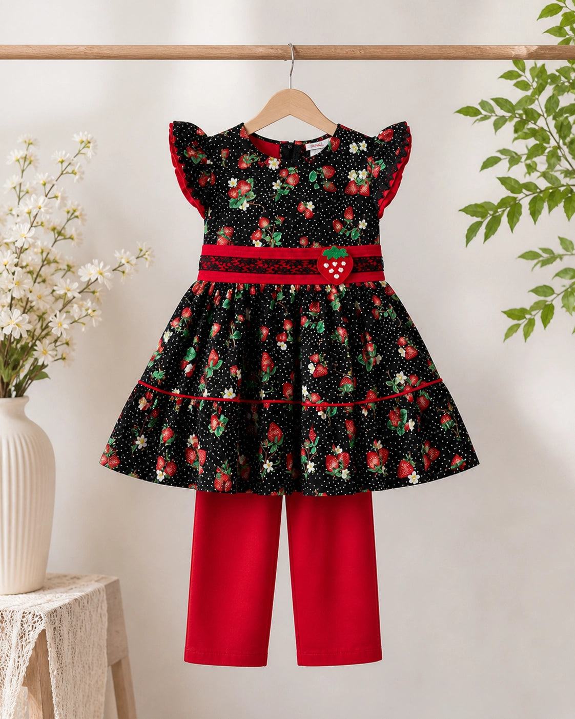 Strawberry Cotton Frock