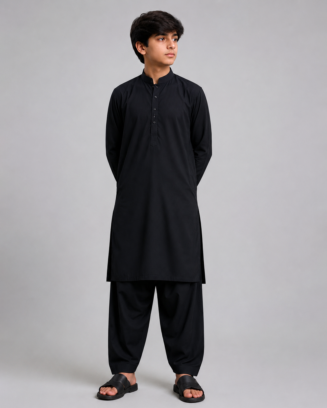 Black Embroided Kurta Shalwar
