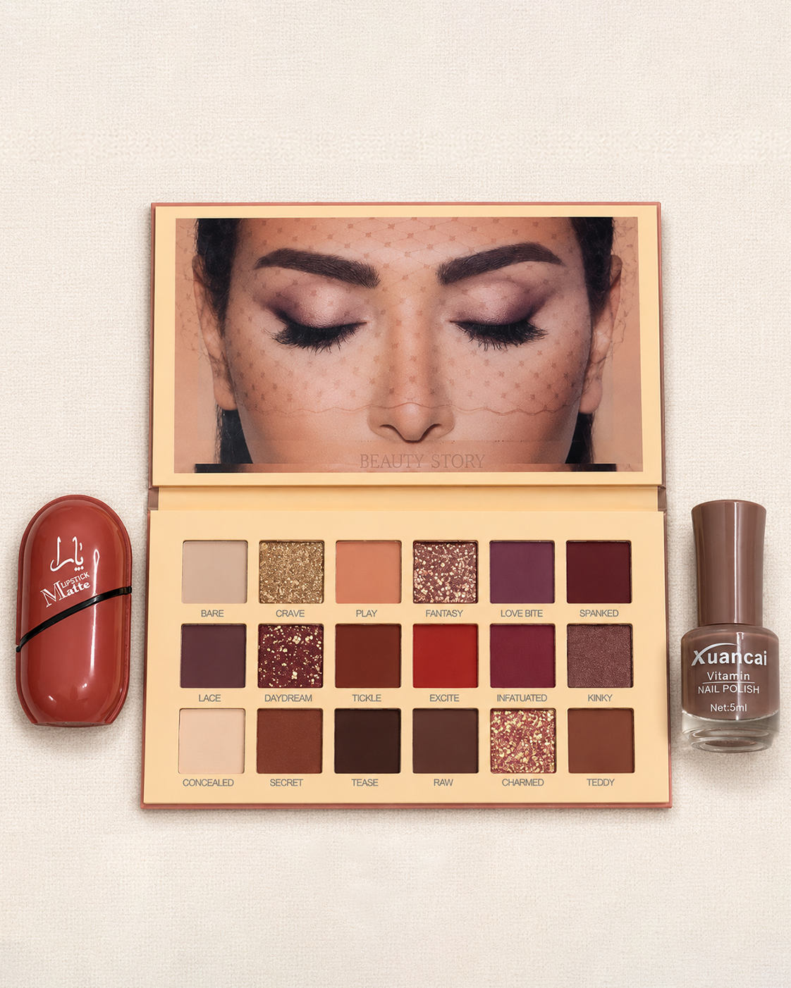 Eyeshadow Palette Lipstick Nail Polish