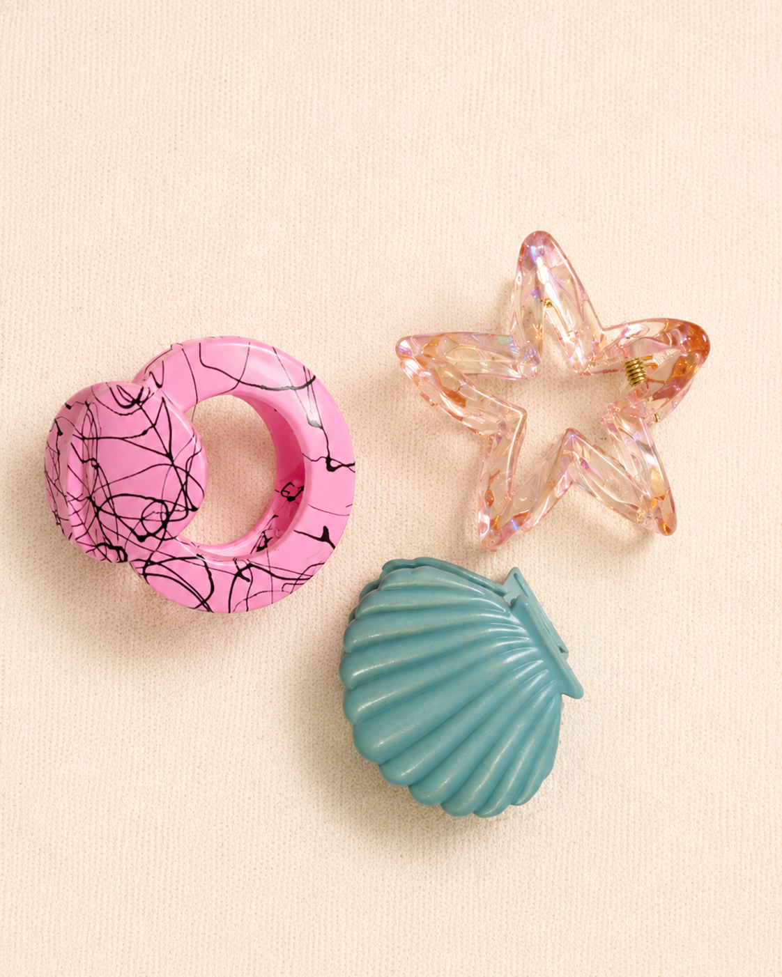 3 Pcs Hair Claw Clips Set