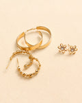 Golden Ear Rings & Stud